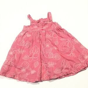 Janie and Jack Sun Dress Sz 3-6 months Pink Summer Dress Baby Girl Dress